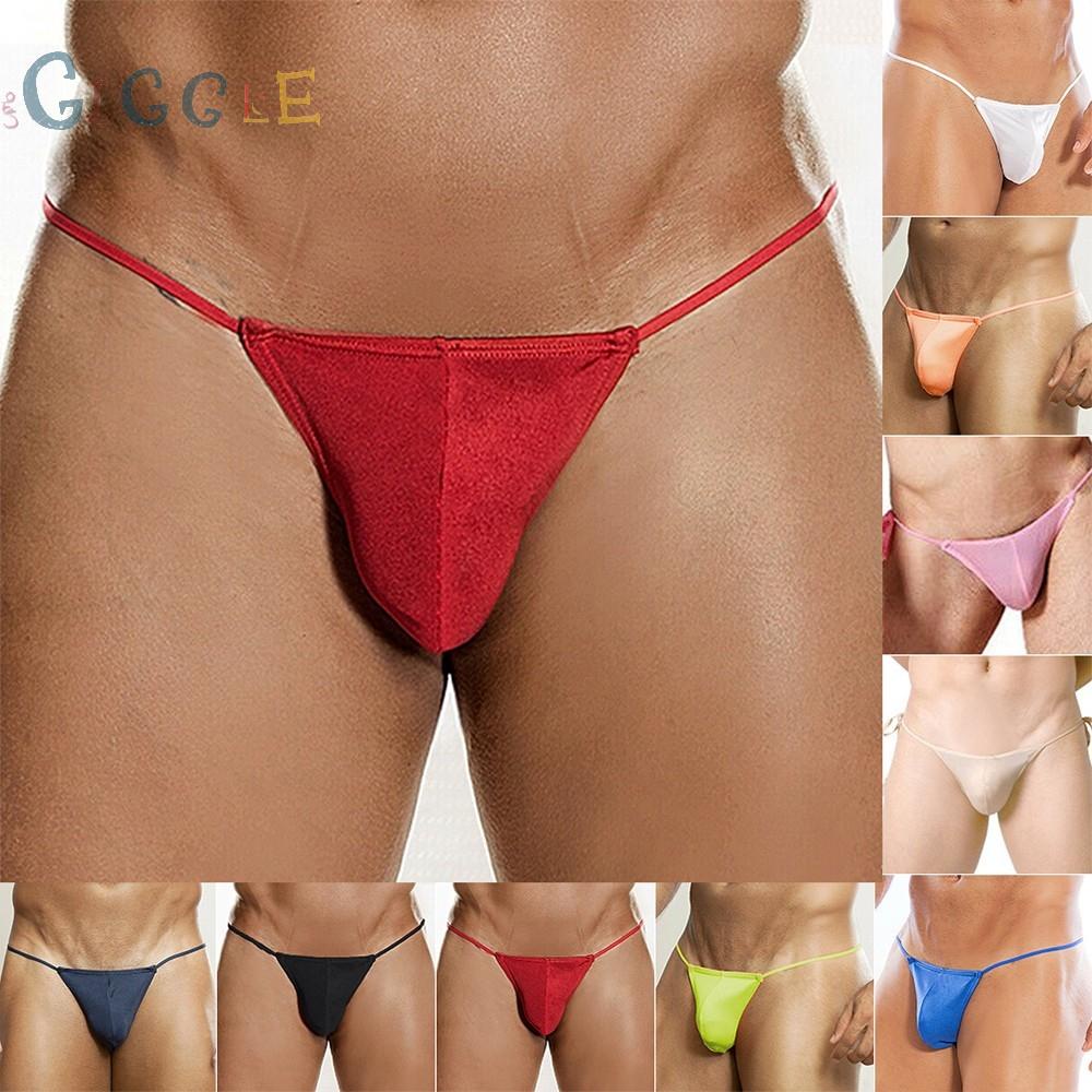 Men Sexy G-String Sheer Pouch Enhancing Low Waist Bikini Lingerie Underwear High Quality