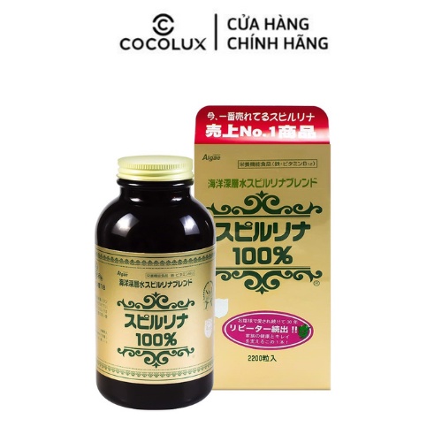Tảo Biển Xoắn Nhật Spirulina 2200 Viên - Tảo biển ALGAE 100% tảo xoắn Nhật Bản