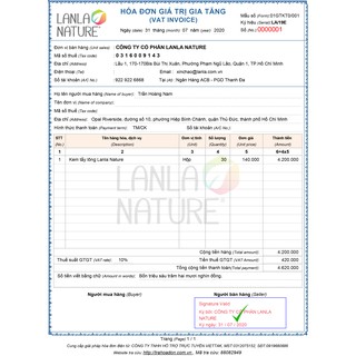 Kem Tẩy Lông Lanla Nature (Hộp 100g)