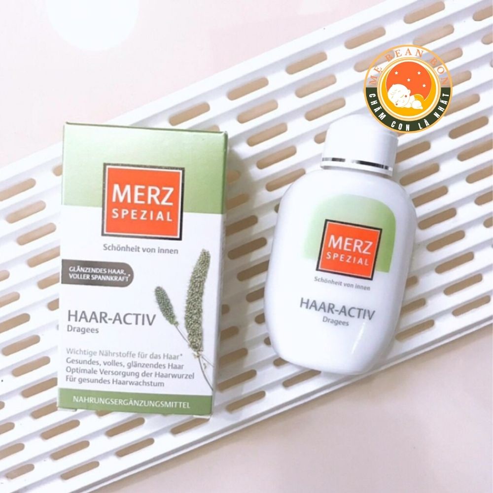 Viên uống mọc tóc Merz Spezial Haar-Activ của Đức 120 viên giúp mọc tóc dày đẹp bóng mượt tự nhiên - mẹ bean bon