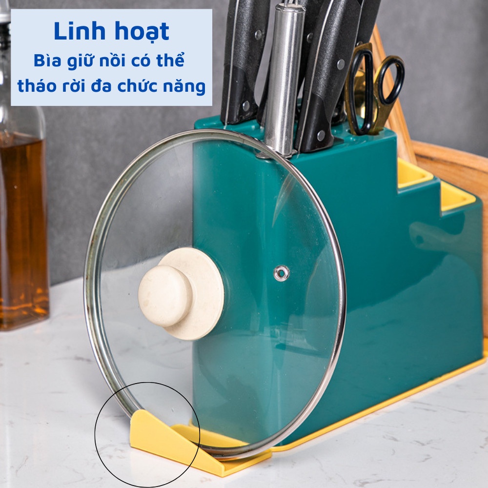 Kệ đựng đồ nhà bếp cài dao thớt đũa vung nồi đa năng nhựa PP cao cấp
