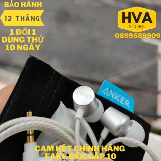 Tai nghe có dây chính hãng Anker SOUNDCORE SoundBuds Verve - A3801