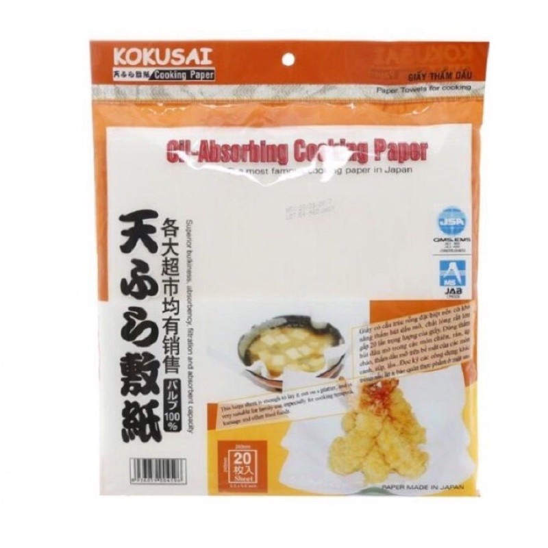 Giấy thấm dầu Kokusai Laspalm (20 Tờ/Túi)