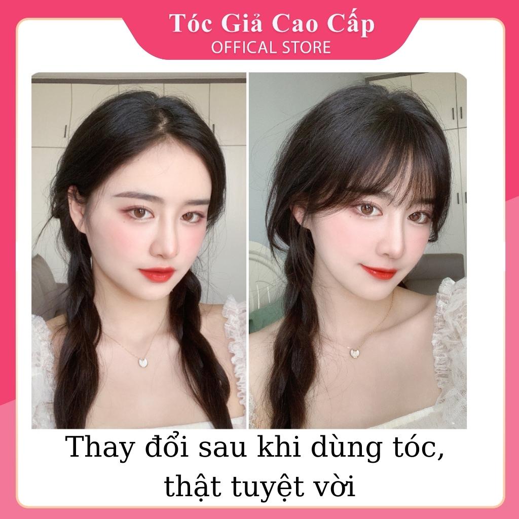 Tóc mái giả thưa lơi mẫu mới, phong cách hàn quốc, sợi tóc tơ đẹp mềm mượt