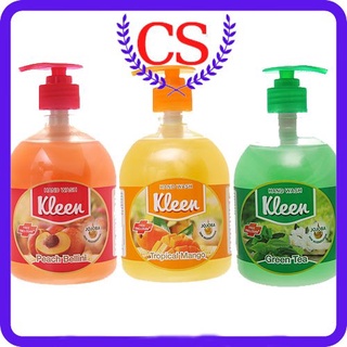 Sữa Rửa Tay Diệt Khuẩn Kleen 500ml có hoặc không tặng kèm Xà bông thơm Fresh 90g