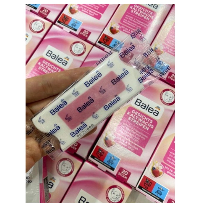 Lẻ 2 miếng dán tẩy lông mặt Balea Đức, wax ria mép, nách, body, vùng bikini - Gemizy Shop