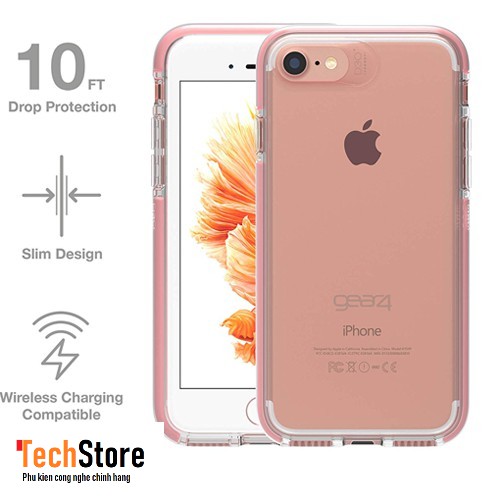 ỐP LƯNG CHỐNG SỐC GEAR4 D3O PICCADILLY IPHONE 6/6S/7/8 PLUS (ROSE GOLD) - IC7L81D3