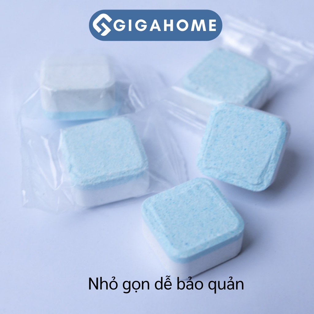 Combo 12 Viên Sủi Vệ Sinh Lồng Máy Giặt GIGAHOME Công Nghê Mới Diet Khuan Khử Mùi 9091