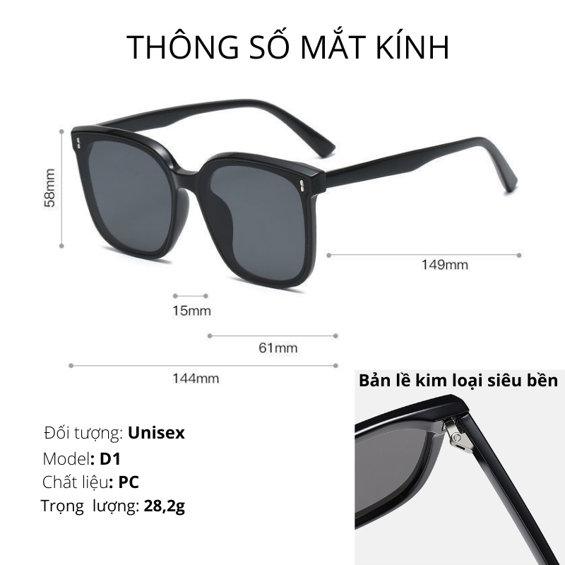 Kính mát nữ thời trang thiết kế mắt râm đẹp phong cách sang trọng bảo vệ mắt chống bụi bặm