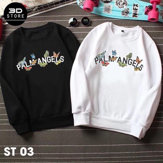 Áo sweater bướm palm angels