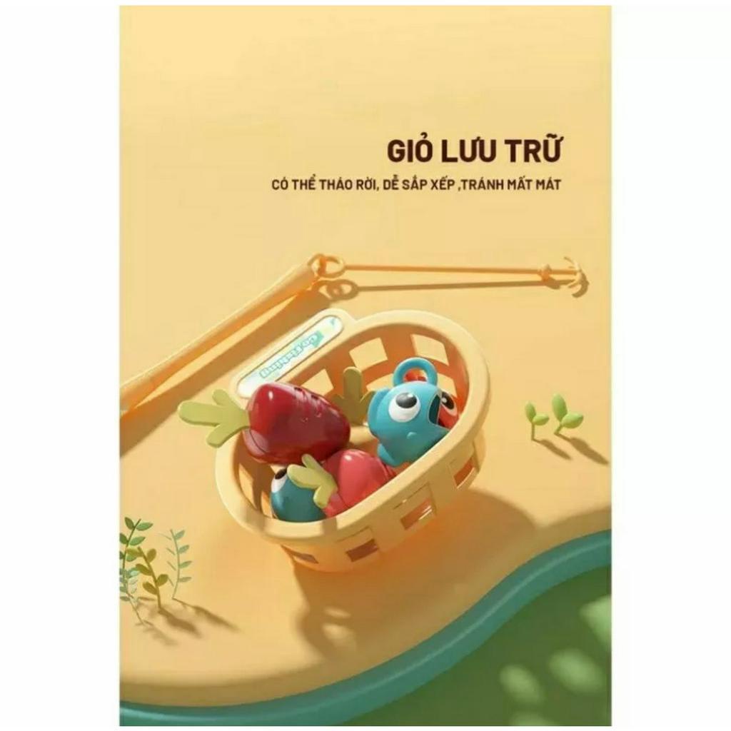 Đồ Chơi Nông Trại Vui Vẻ 4in1 Cho Bé Câu Cá, Đập Chuột, Trồng Cà Rốt, Bắt Sâu