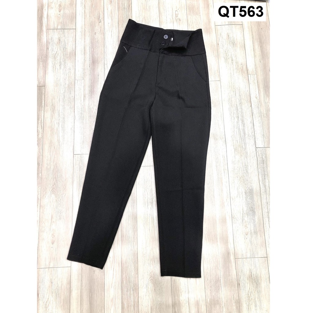 Quần baggy vảy tây lưng siêu cao QT563