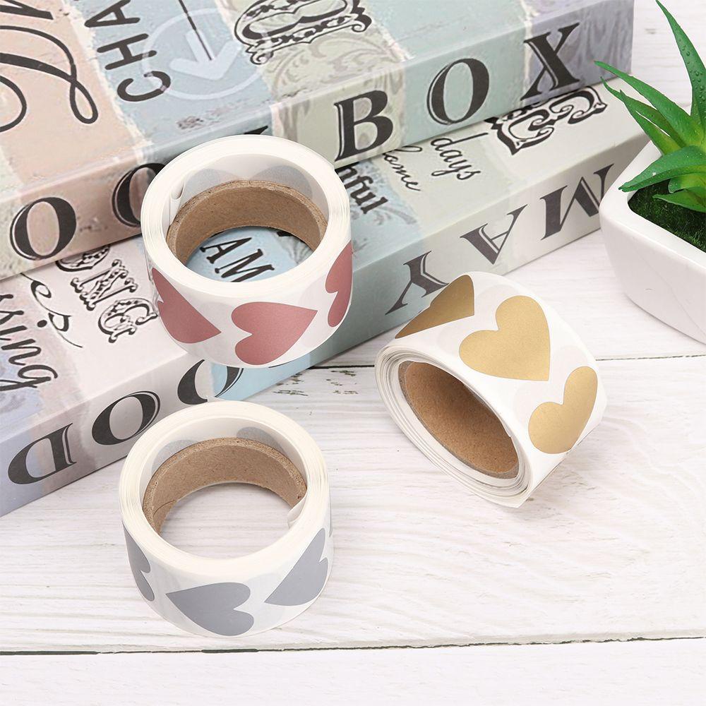 KRNY Bộ 300 Miếng Dán Hình Trái Tim Vui Nhộn Trang Trí Nhà Cửa