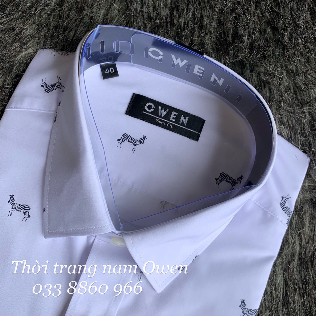 OWEN - Aó sơ mi dài tay Owen slimfit vải sợi tre chống nhăn màu trắng 22650 | BigBuy360 - bigbuy360.vn