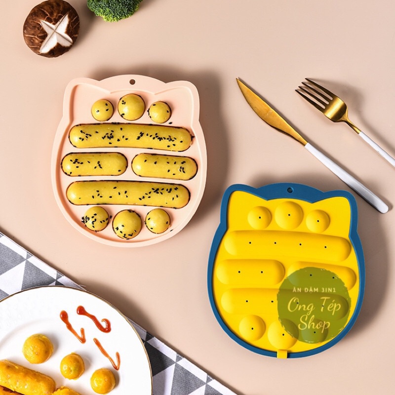 Khuôn làm xúc xích bằng silicon hình cú mèo xinh xắn | BigBuy360 - bigbuy360.vn