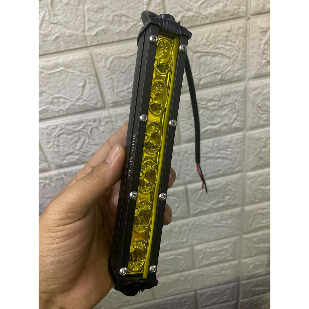 Đèn Trợ Sáng 6 Led Vàng Dài Kiểu Dáng Hammer Led Bar 20cm gọn nhỏ