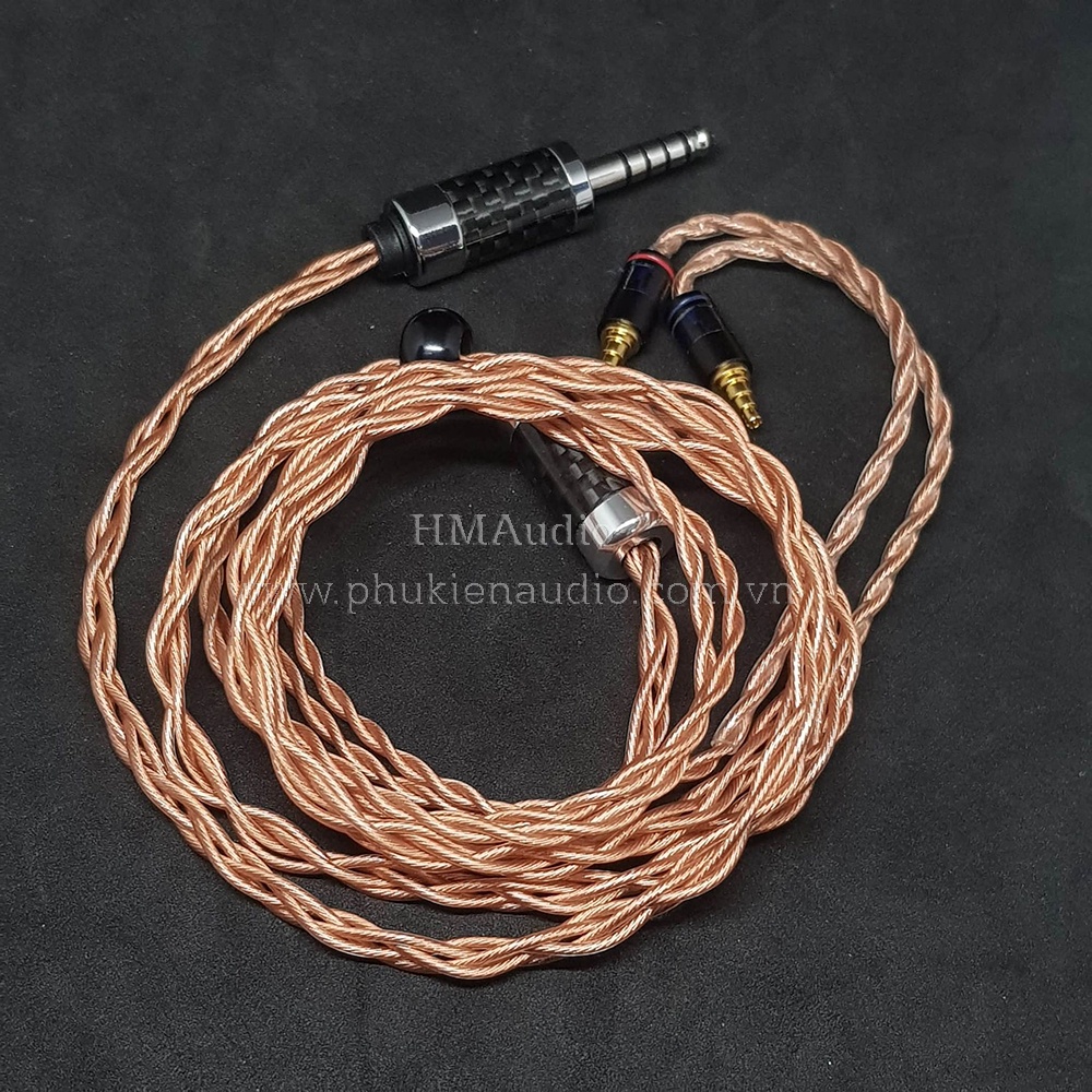 Dây tai nghe đồng OFC 1.2mm tết 4 - Sennheiser IE40 Pro