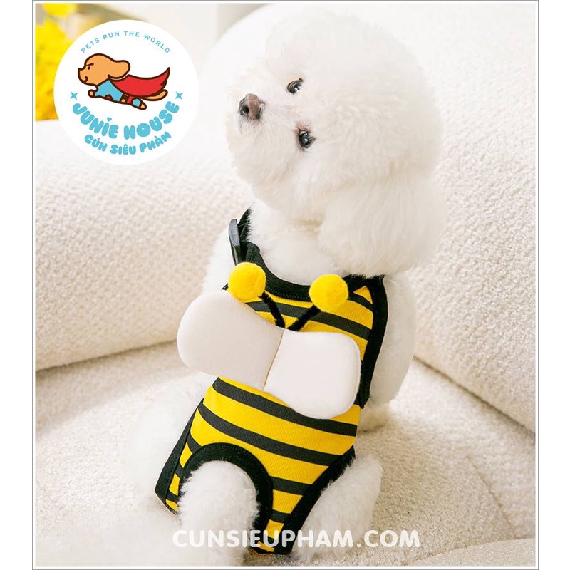 Quần yếm đồ cho chó mèo hình con ong cute