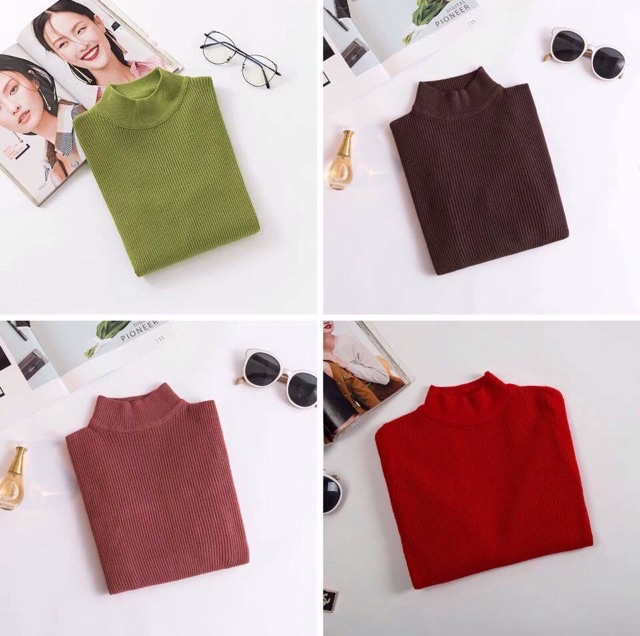 Áo len tăm có cổ chất đẹp [ảnh thật] | BigBuy360 - bigbuy360.vn