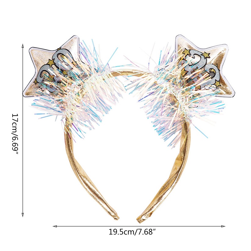 Cài Tóc Đính Kim Tuyến Lấp Lánh Mừng Năm Mới 2022