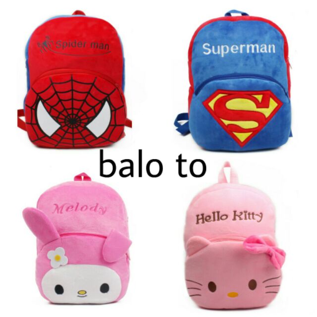 [XẢ KHO] Balo nhân vật hoạt hình cho bé