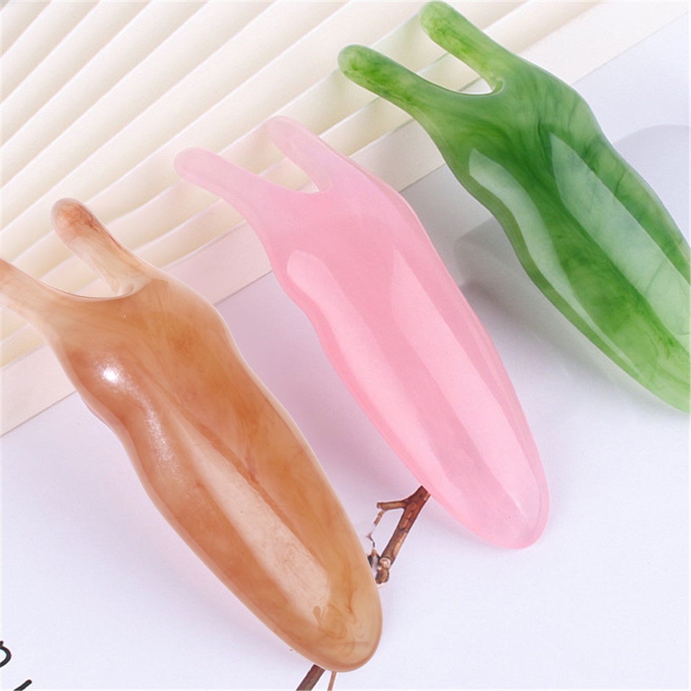 [Hàng mới về] Dụng cụ cạo gió mát xa mũi cầm tay bằng nhựa resin tự nhiên tiện dụng hangyu8866