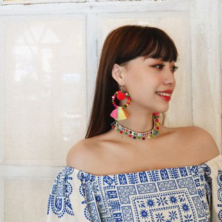 (Sẵn) Khuyên tai boho | Choker boho