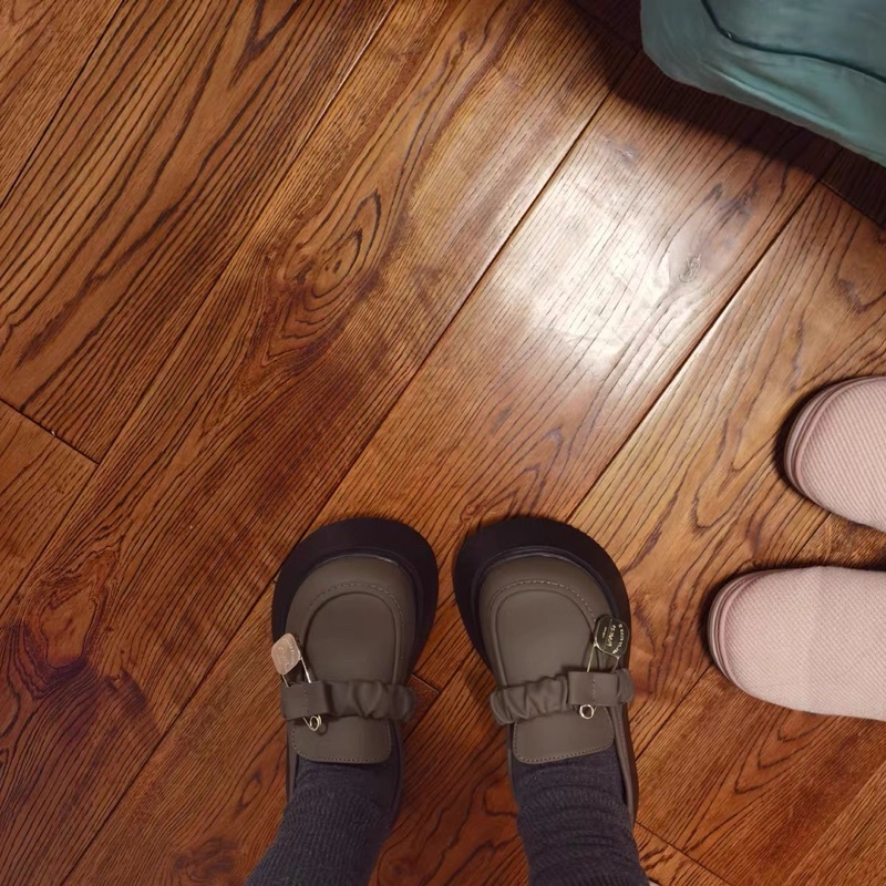 N22  CÓ VIDEO Giày búp bê oxford lolita da lì  đính  ghim đế bánh mì thấp cổ siu xinh cute CÓ ẢNH THẬT