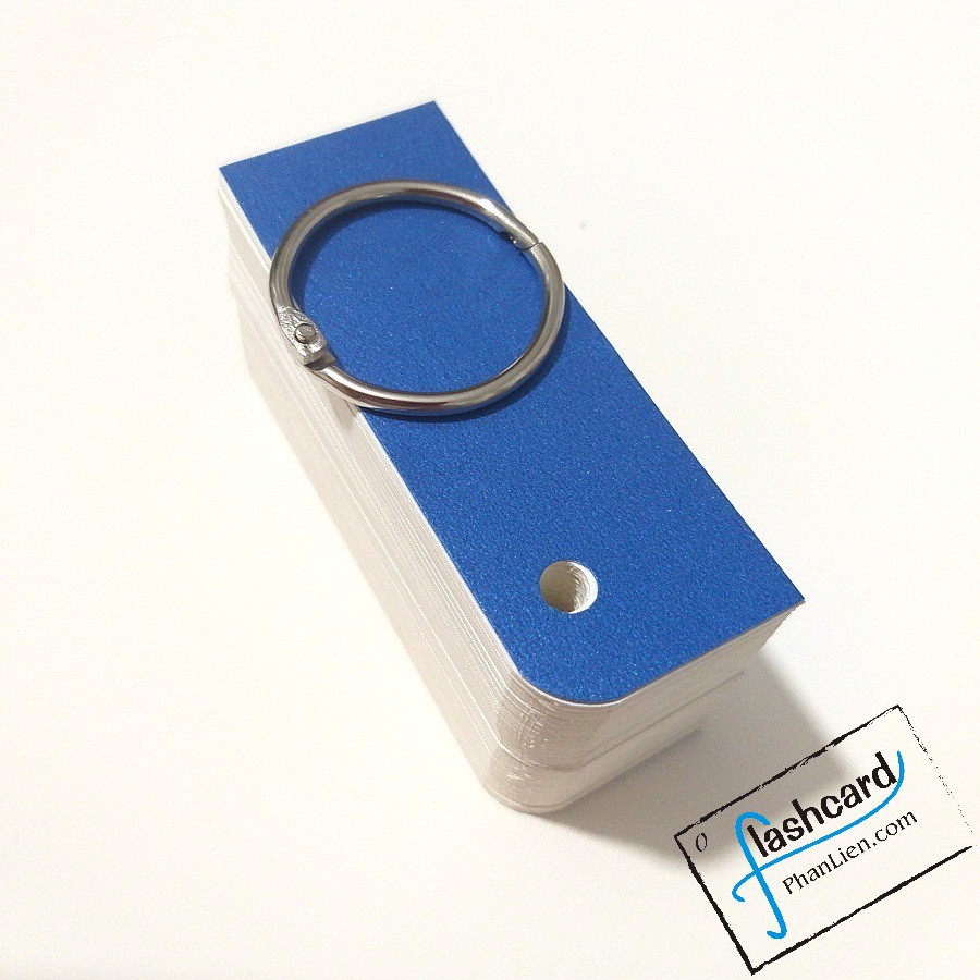 Nhập PHAN0815K giảm 15k - Mua 1 tặng 2 - 10 xấp thẻ flashcard trắng 3x8cm bo 1 góc kèm kho