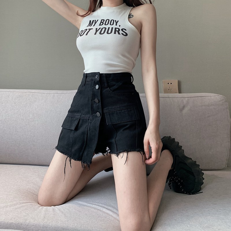 Ulzzang ( 얼짱) - QUẦN SHORT JEANS NỮ GIẢ VÁY | BigBuy360 - bigbuy360.vn