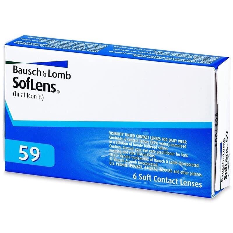 Kính áp tròng cận Bausch & Lomb Soflens 59 dùng 1 tháng