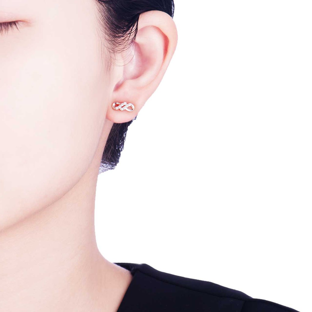 Bông tai Bạc đính đá CZ PNJSilver XM00K000175