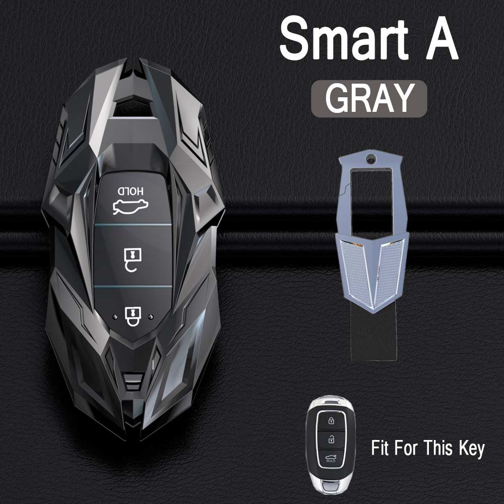 Vỏ Bọc Chìa Khóa Bằng Hợp Kim Kẽm Chất Lượng Cao Cho Hyundai Elantra GT Kona 2018 2019 Santa Fe