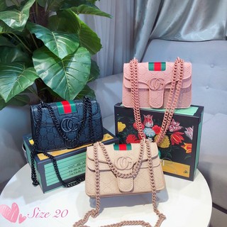 Túi xách GC sọc, túi xách GC vân chìm sọc ( GIÁ GỐC )