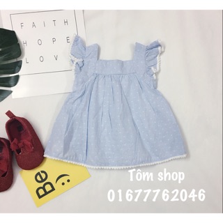 Váy body thô kẻ xanh