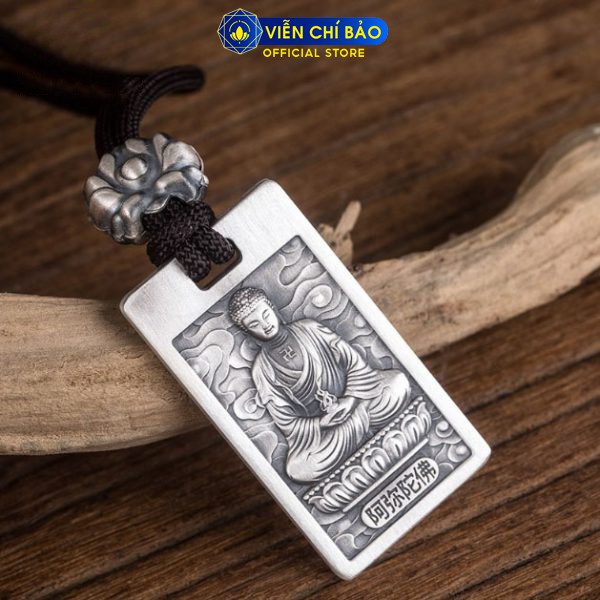 Mặt dây chuyền nam nữ Phật bản mệnh 12 con giáp chất liệu bạc Thái 925 thương hiệu Viễn Chí Bảo M100076