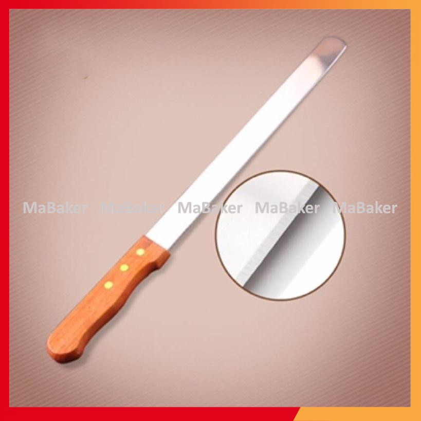 Dao cắt bánh không răng cưa bằng thép không gỉ cao cấp 42cm - MaBaker