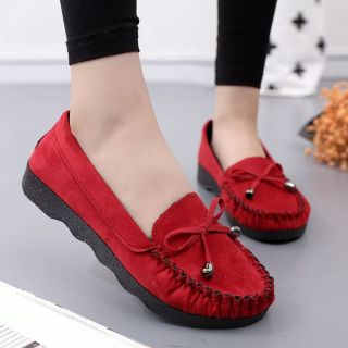 giầy lười nữ da lộn