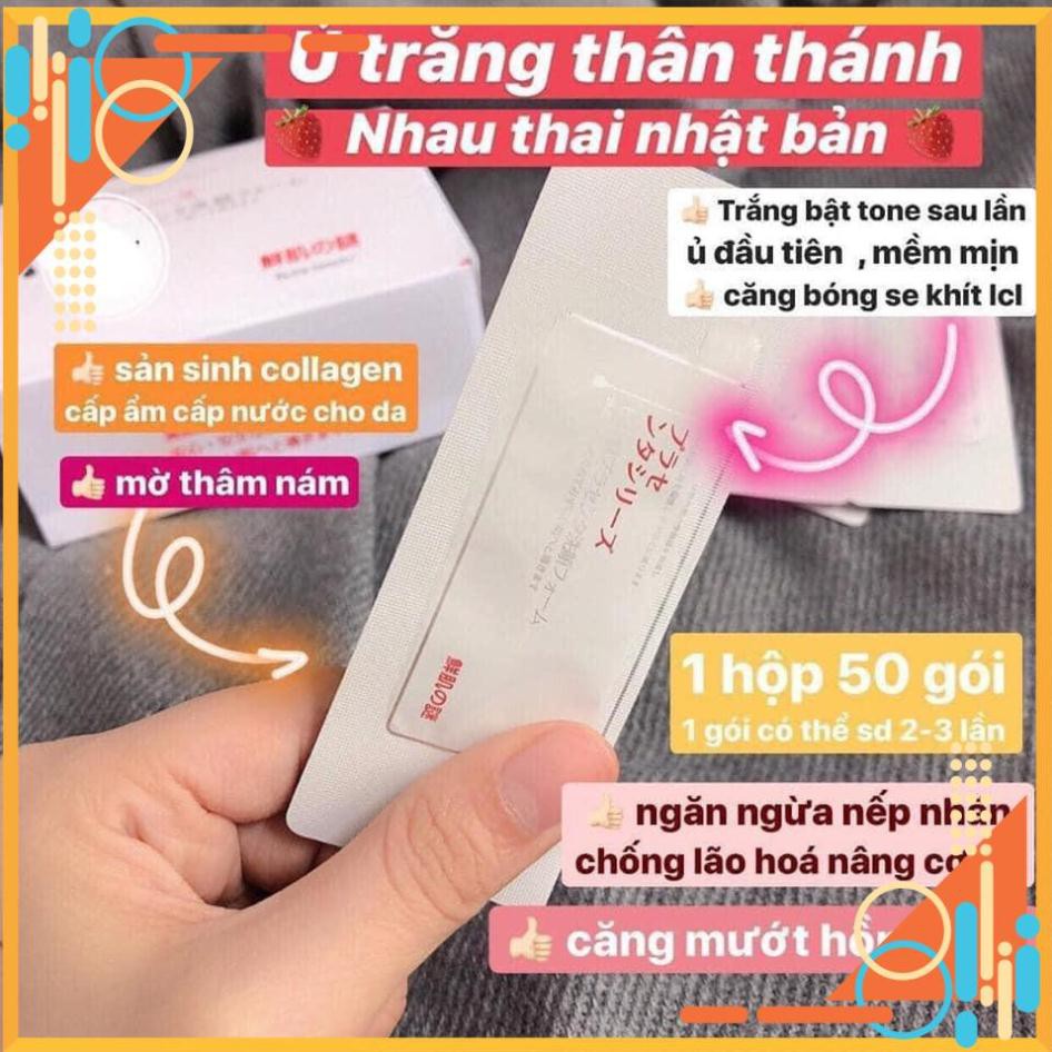 [Dùng là Xinh] Gói Ủ Trắng Face Nhau Thai Cừu Nội Địa Nhật (1 gói) | BigBuy360 - bigbuy360.vn