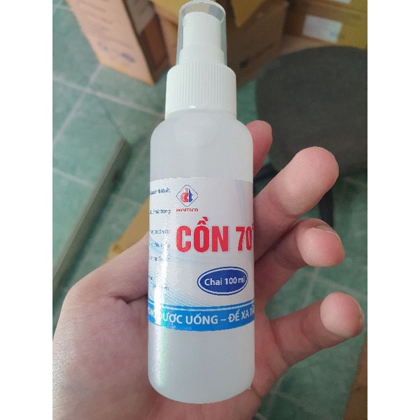 Cồn xịt sát khuẩn 100ml 70 độ an toàn cho sức khỏe