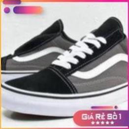 [Sale 3/3] Giày Vans Old Skool Xám Trắng, giày thể thao nam nữ đầy đủ tem/tag/mác [ FULLBOX + FREESHIP ] Sale 11 -op1