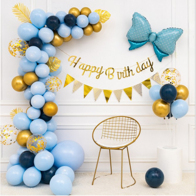 (SÉT Y HÌNH) Combo set bong bóng bay trang trí tiệc sinh nhật happy birthday cho bé trai, bé gái nhiều mẫu đủ đồ phụ kiệ