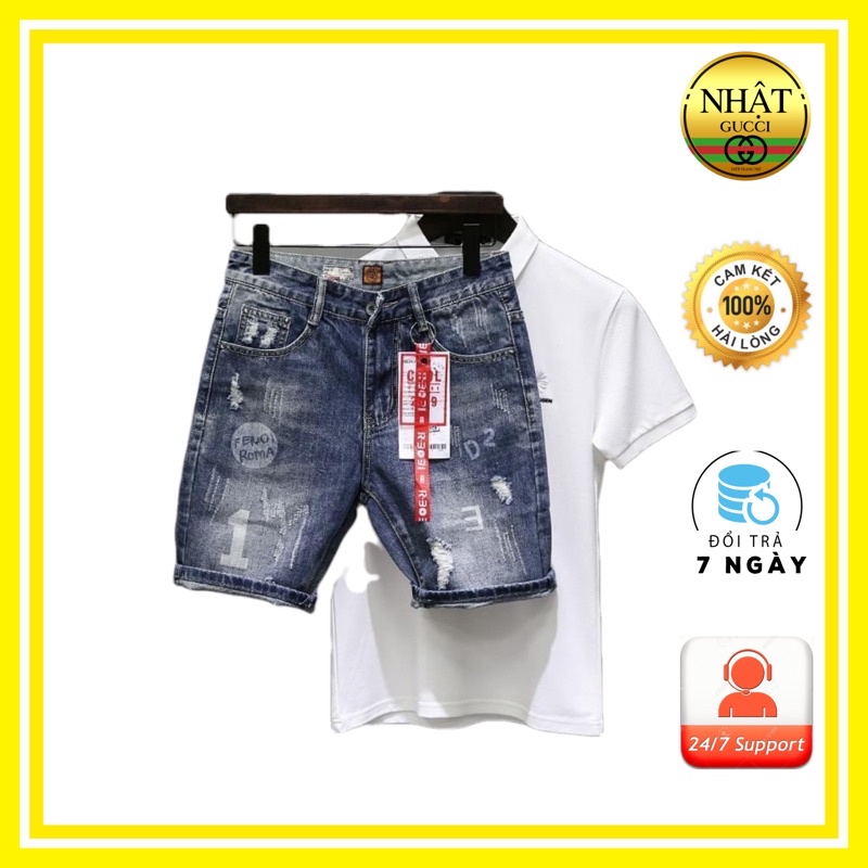 Quần short jean nam Co dãn NGS9 nhiều mẫu cao cấp