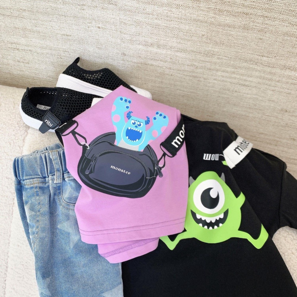 Áo Thun Cotton Trơn Tay Lửng Phong Cách Hàn Quốc Thời Trang Mùa Hè Hàng Mới Dành Cho Bé Trai / Bé Gái 7 Tuổi