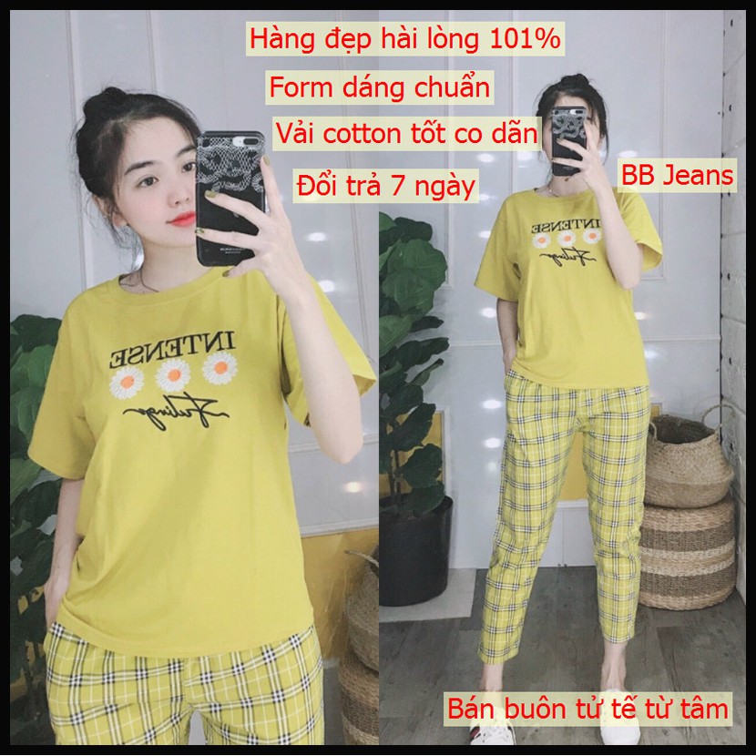 [ĐẸP 100%] set đồ bộ nữ cá tính cool ngầu intense co dãn thoải mái mát lạnh đẹp Panda Store