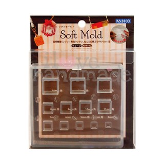 Khuôn resin làm trang sức hình khối vuông - Padico Solf Mold Cube