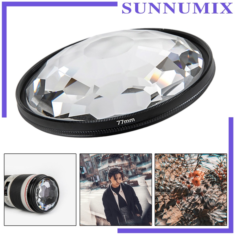 [SUNNIMIX]Camera Glass 77mm Kaleidoscope Prism Filter Photography Accesories