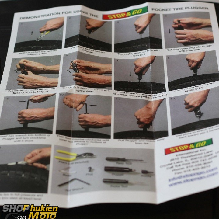 Bộ vá xe Stop & Go chính hãng - PHƯỢT KING