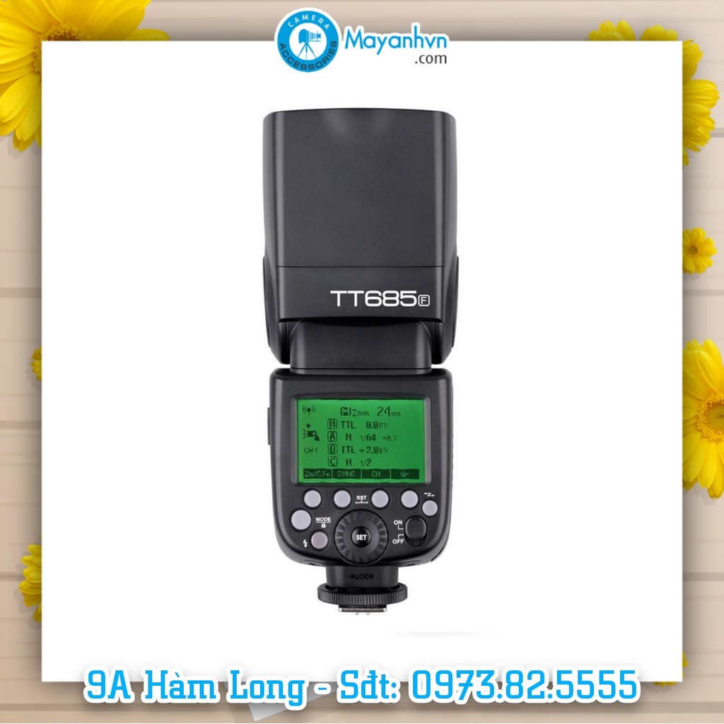 Đèn Flash Godox TT685 kèm kích nổ godox X1TX (Tặng kèm tản sáng omni)