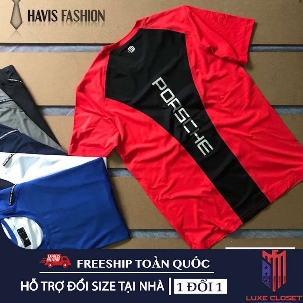 Áo thun thể thao nam cổ tròn phối hai màu cực chất ADBP001 | BigBuy360 - bigbuy360.vn